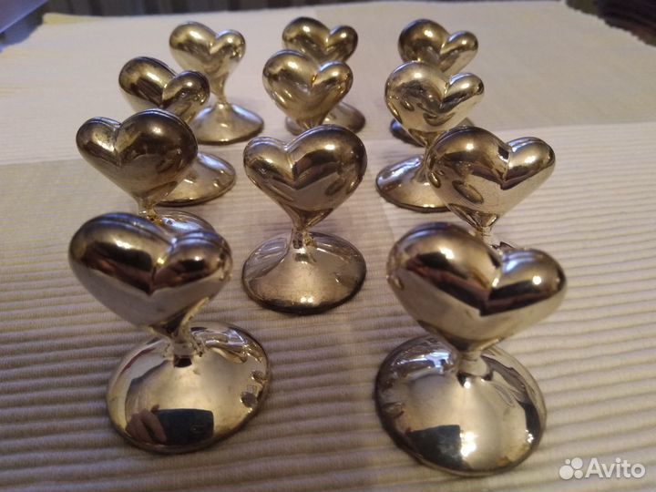 Подставки для карточек (сервировка стола) мельхиор