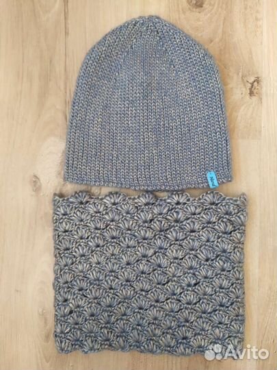 Комплект шапка и снуд, вязание на заказ