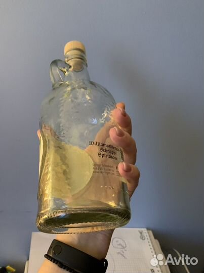 Фигурная бутылка из-под шнапса