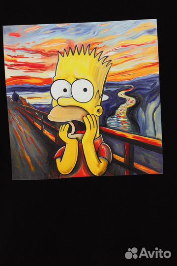 Футболка emotion DAY «Print004» - черный. Оптом