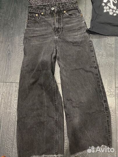 Джинсы черные Бронь