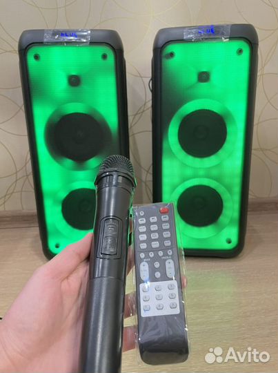 Колонки мощные 505w какjbl караоке