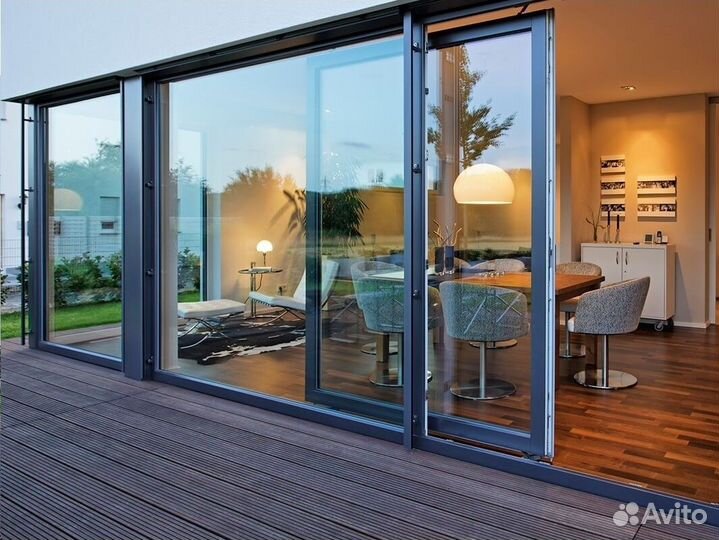 Алюминиевые двери / Дверь алюминиевая под ключ