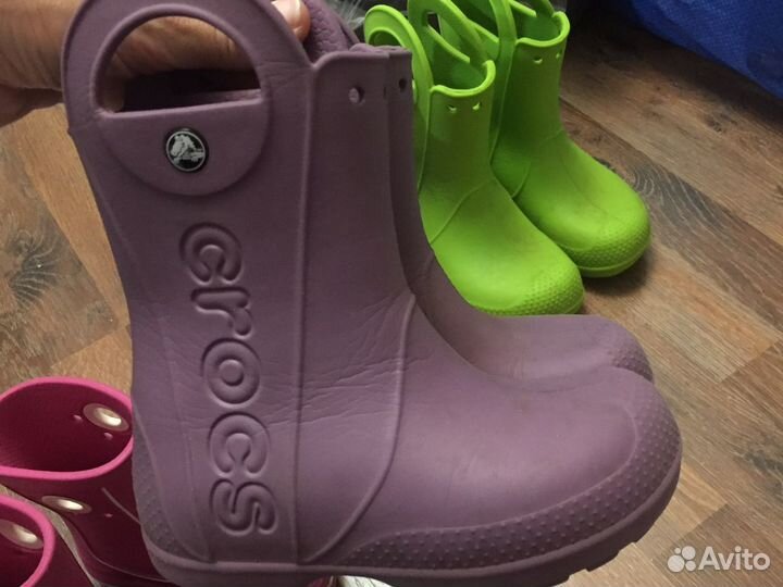 Резиновые сапоги crocs детские