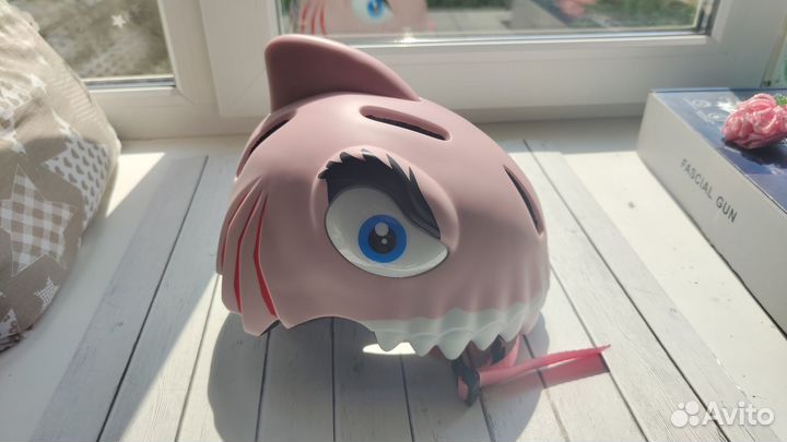 Шлем защитный для роликов.Crazy Safety, Акула