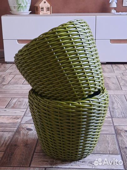 Мастер класс по плетению кашпо из экоротанга