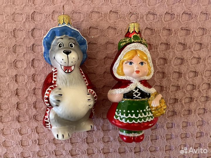 Елочные игрушки (набор кррасная шапочка)