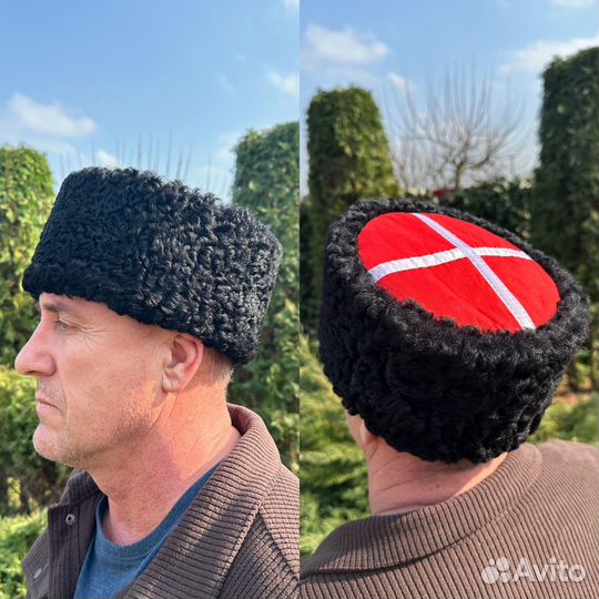 Кубанка казачья из натурального каракуля