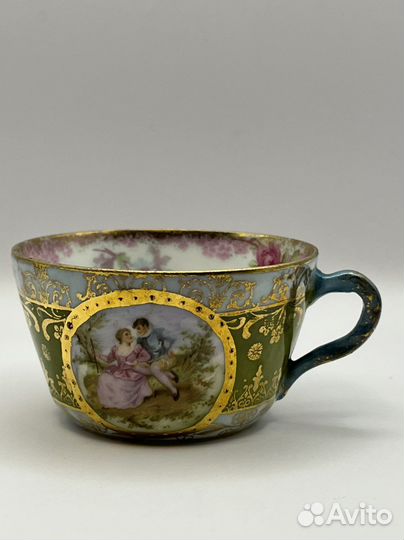 Чашка антикварная кофейная в стиле Royal Vienna