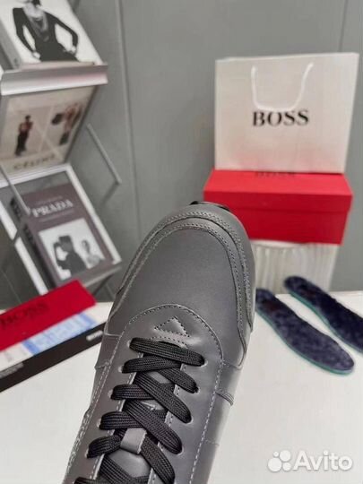 Удобные кроссовки мужские Hugo Boss на меху