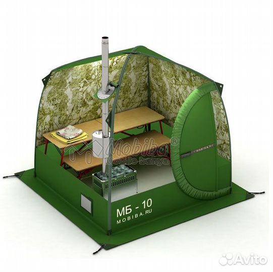 Палатка мобильной бани Мобиба мб-10 Аквариум