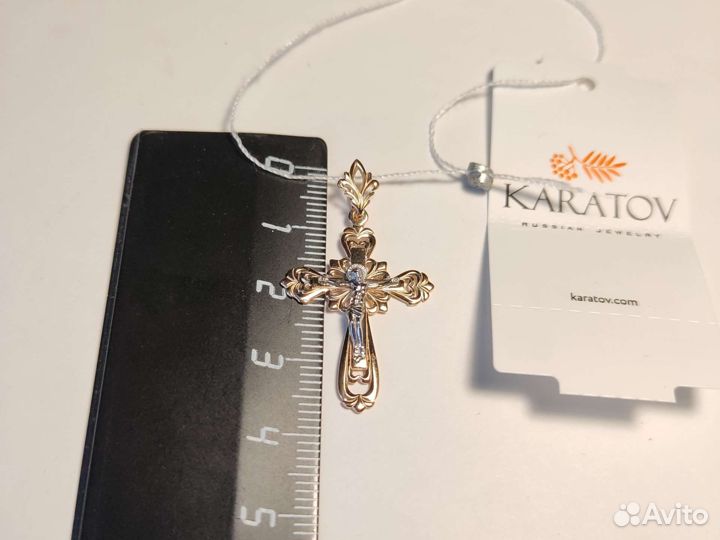 Золотой крестик. 585пр