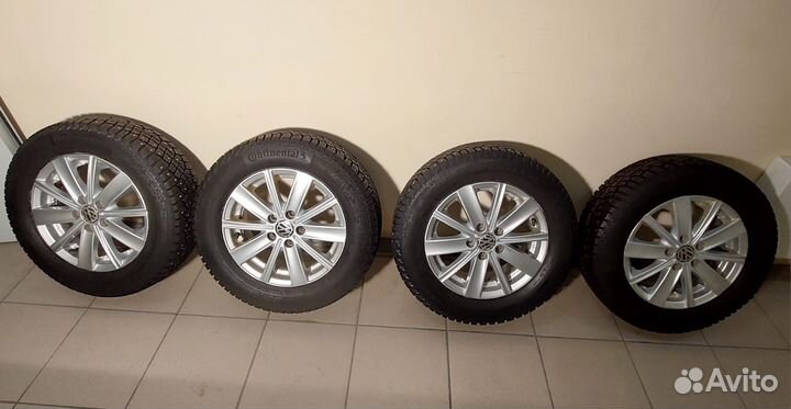Новые зимние колеса с литыми дисками VW Поло Седан