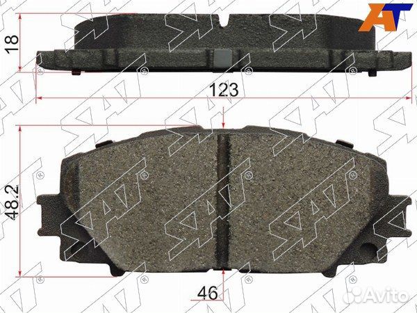 Колодки тормозные Передние toyota aqua