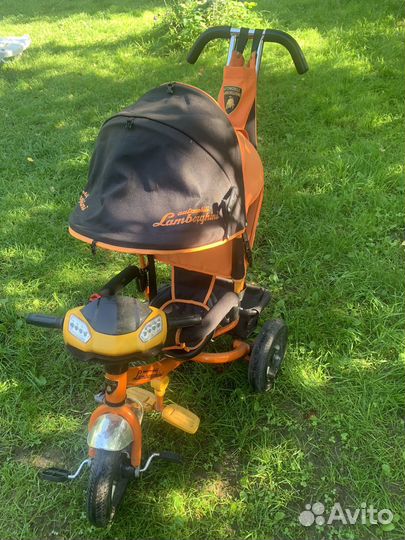 Детский велосипед с ручкой