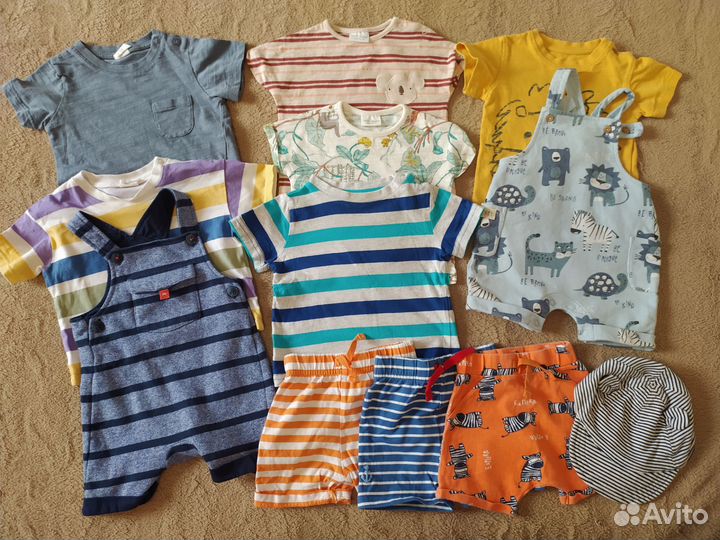 Пакет фирменных вещей для мальчика 62 68 см Next