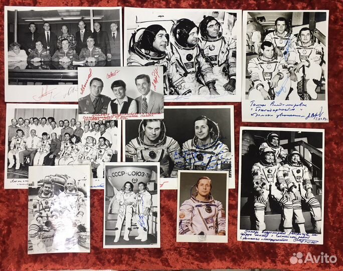 Советские космонавты фотографии с автографами