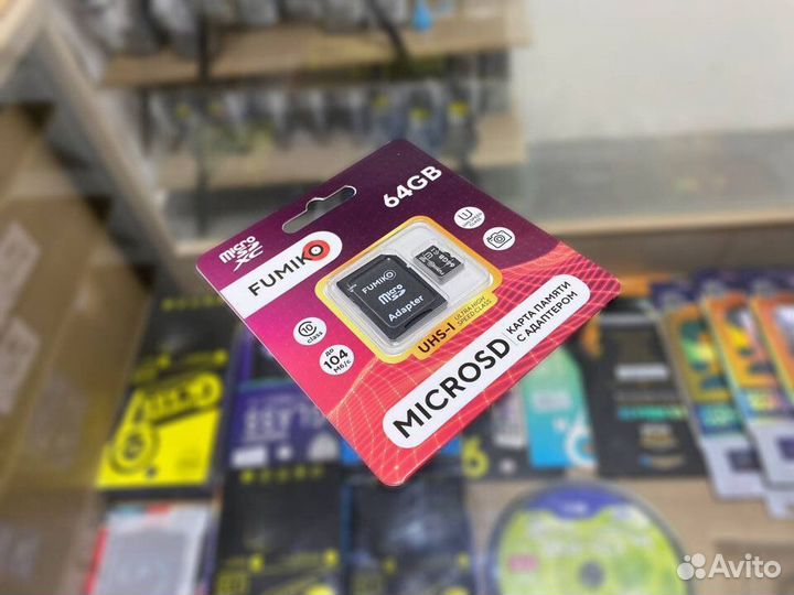 Карта памяти 64GB microsdxc class 10 UHS-I