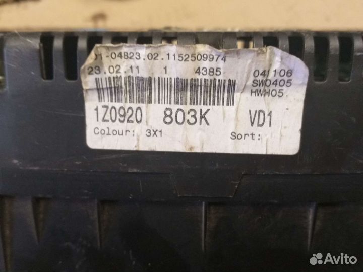 Панель приборов шкода октавия а5