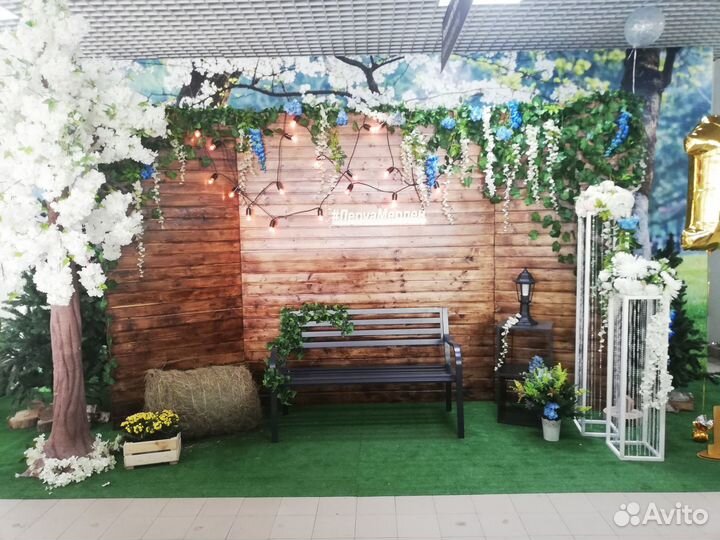 Фотозоны и шары на выпускные, свадьбы и юбилеи