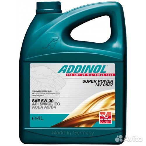 5w-30 addinol Super Power MV0537 4л