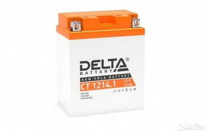 Аккумулятор delta ст-1214.1 зал.п.п. (YB14-BS)