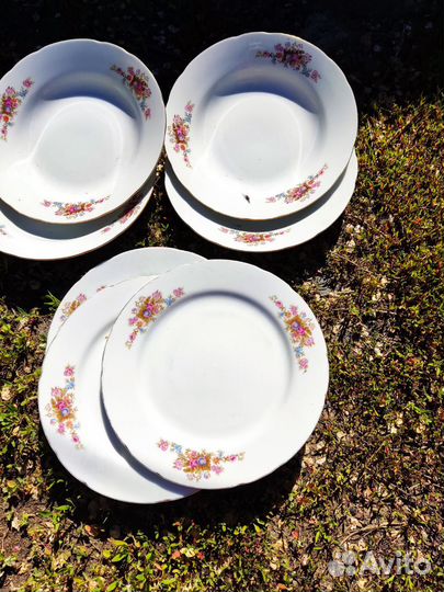 Набор столовой посуды СССР японский фарфор