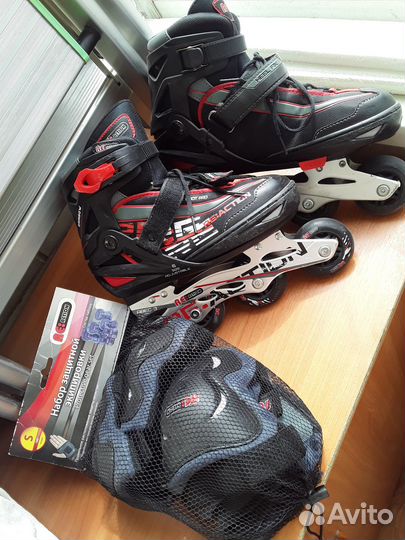 Роликовые коньки детские раздвижные