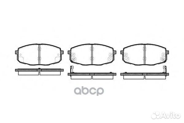1038 02 FDB1869 0K2JA3328Z колодки дисковые