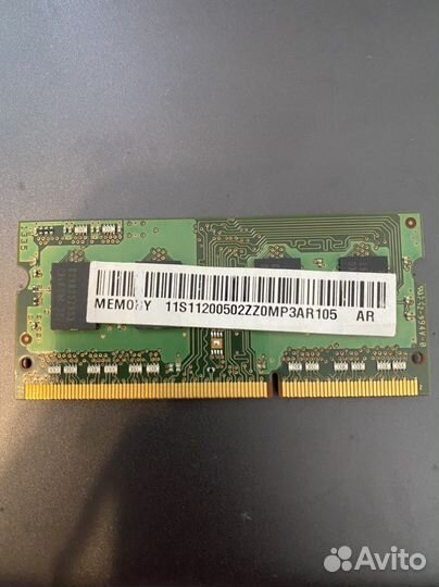 Оперативная память для ноутбука Corsair 4 гб DDR3