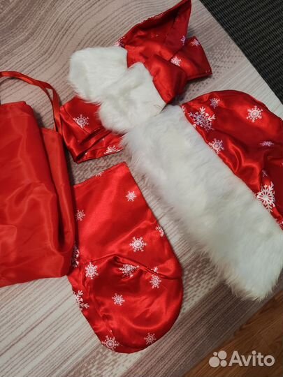 Костюм деда мороза и снегурочки бу