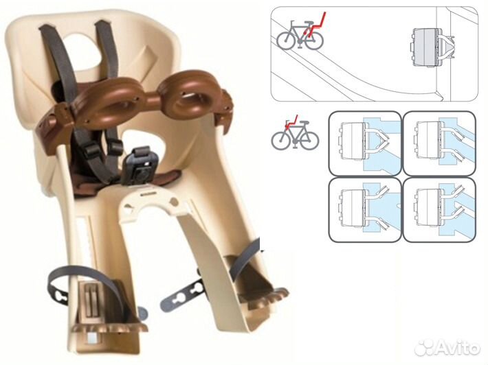 Велокресло детское Bellelli Freccia B-Fix