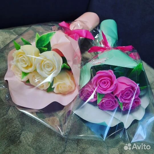 Мыло ручной работы букеты к 8 марта