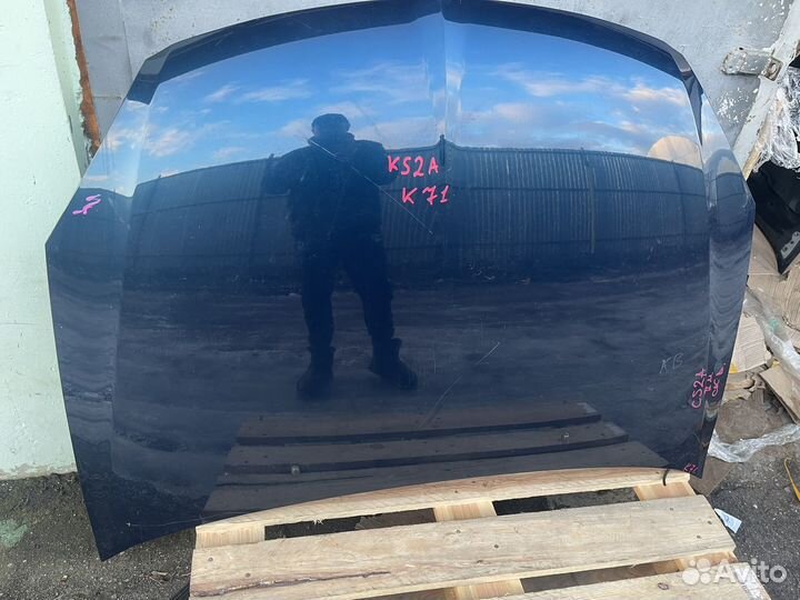 Капот синий оригинал митсубиси лансер 9