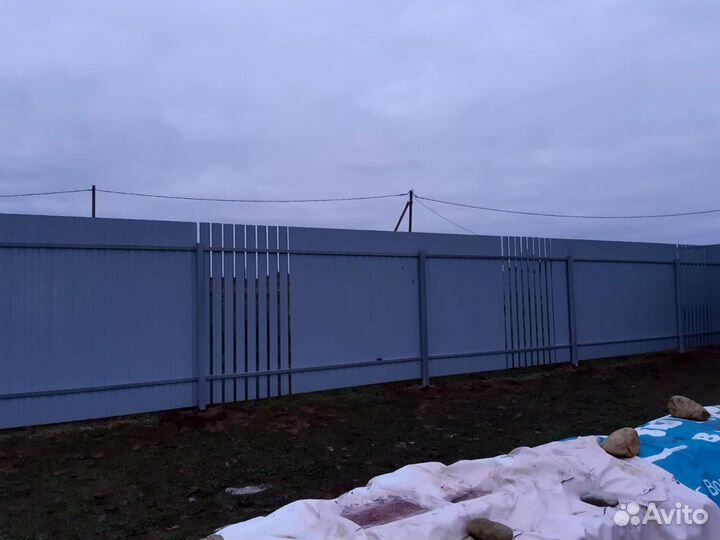 Заборы профнастил штакетник