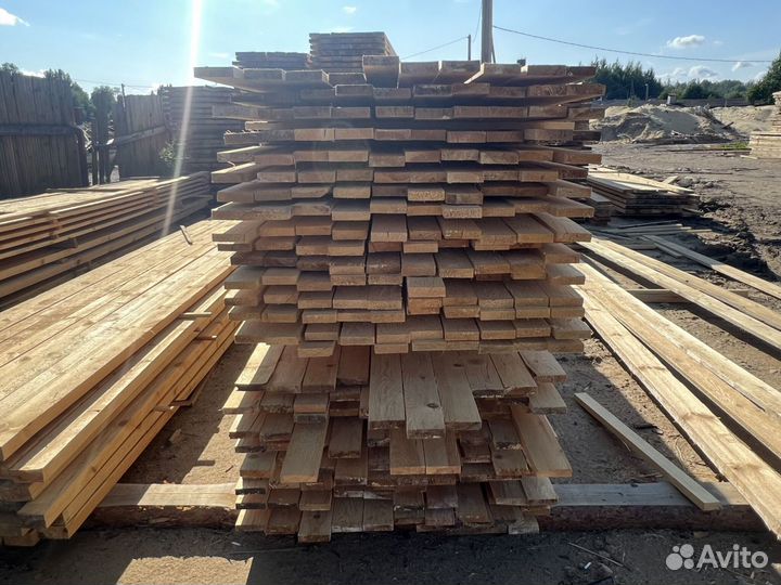 Доска обрезная 1 сорт 25х100х6000