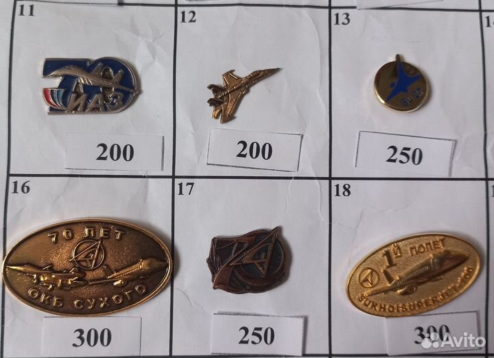 Значки авиация