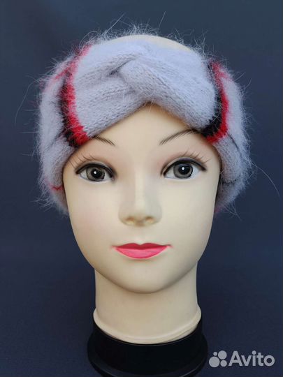 Повязка на голову из пуха норки