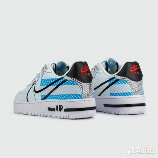 Кроссовки Nike Air Force 1 React Grey White