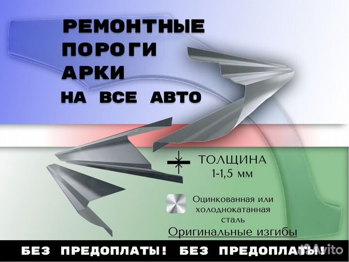 Ремонтные арки Citroen Berlingo 1996 С гарантией