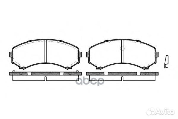 Комплект тормозных колодок, дисковый тормоз 039