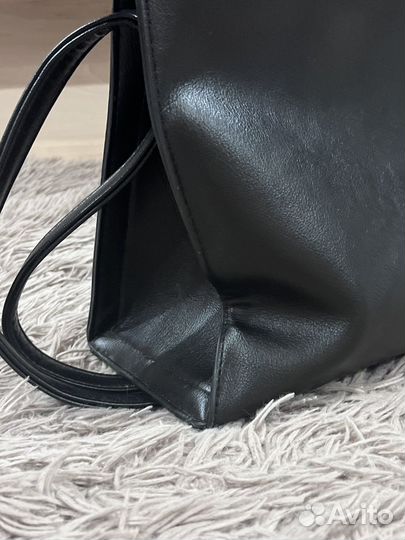 Сумка большая через плечо тоут для учебы А4