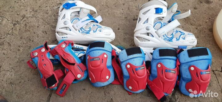 Ролики+ защита и шлем