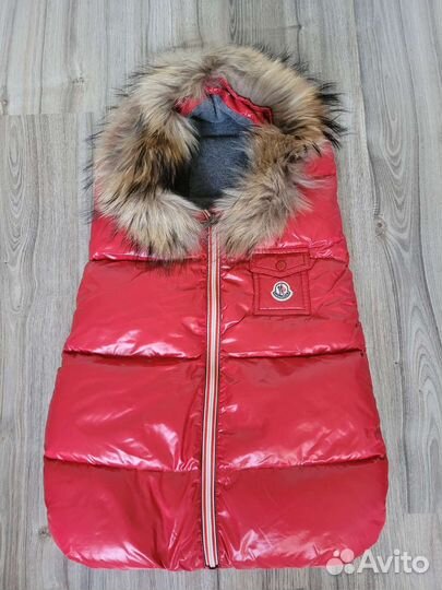 Moncler конверт с меховой отделкой (оригинал)