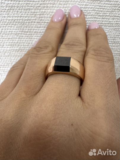 Мужская золотая печатка