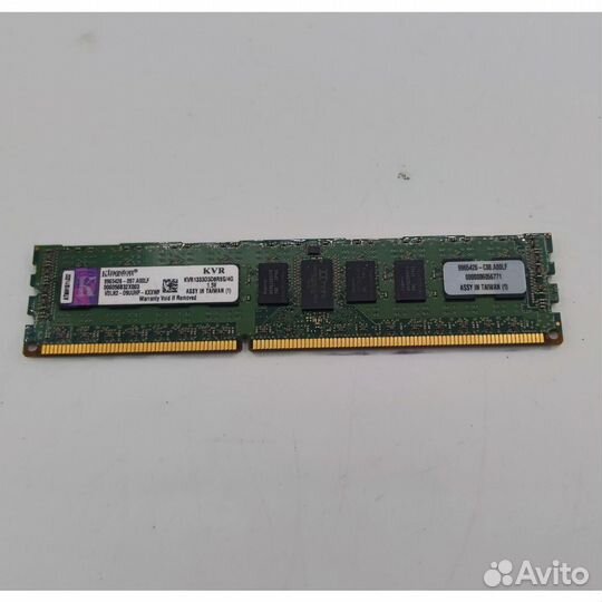 Модуль памяти kvr1333d3d8r9s/4g, Kingston, DDR3, 4