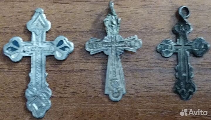 Кресты медные и серебряные. 18 - 19 века. Лот