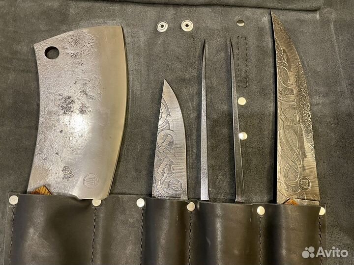 Нож ручной работы набор ковка