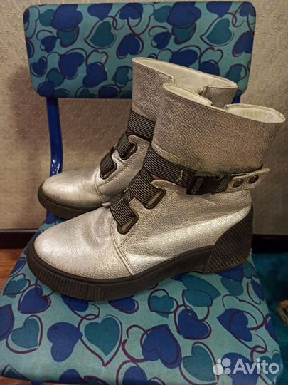 Ботинки на девочку 34 размер