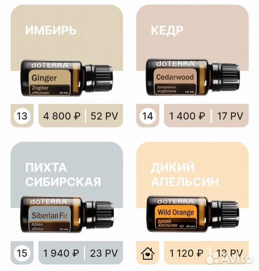 Эфирные масла doterra